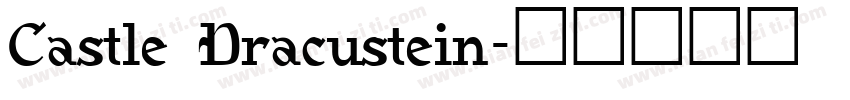Castle Dracustein字体转换